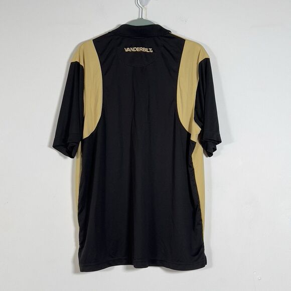 Vanderbilt Commodors Performance Polo Shirt Mens Sz XL Black Mustard - Picture 4 of 9